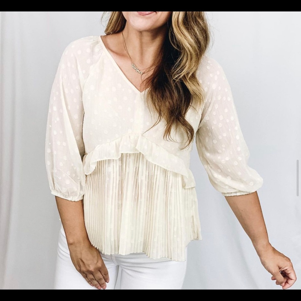 Cream blouse
